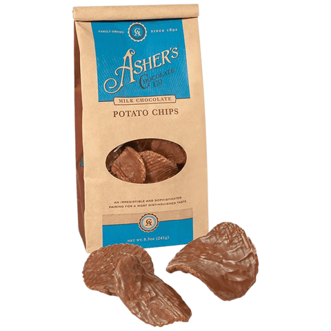 Lolli and Pops Classic Asher's Milk Chocolate Covered Potato Chips