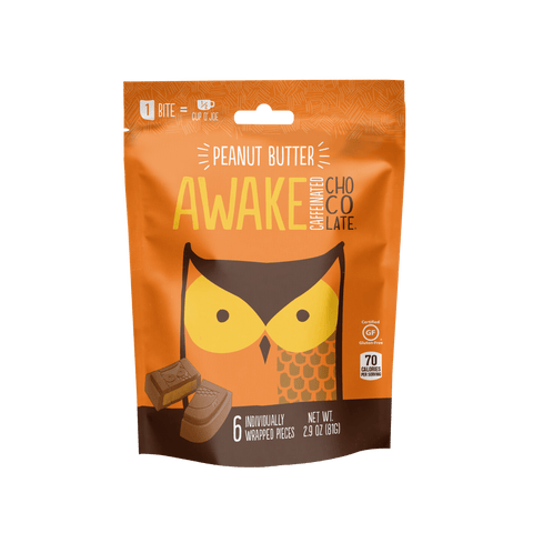 Lolli and Pops Classic AWAKE Chocolate Peanut Butter Bag