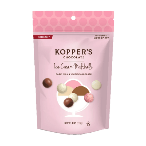 Lolli and Pops Classic Koppers Ice Cream Malt Balls