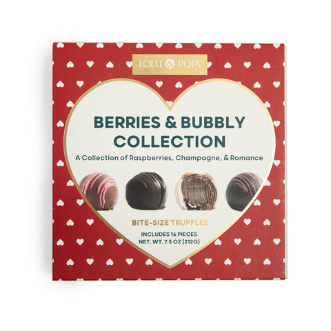 Lolli and Pops L&P Collection Berries & Bubbly 16 Piece Truffle Collection