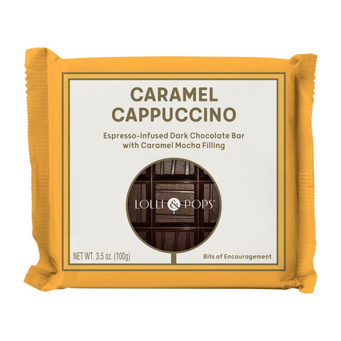 Lolli and Pops L&P Collection Caramel Cappuccino Chocolate Bar