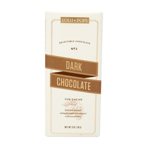 Lolli and Pops L&P Collection Dark Chocolate Signature Bar