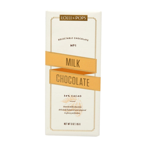 Lolli and Pops L&P Collection Milk Chocolate Signature Bar