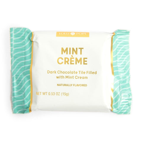 Lolli and Pops L&P Collection Mint Crème Dark Chocolate Tile