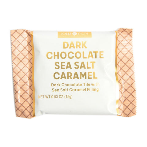 Lolli and Pops L&P Collection Sea Salt Caramel Dark Chocolate Tile