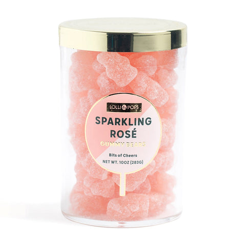 Lolli and Pops L&P Collection Sparkling Rosé Medium Gummy Bears Tube