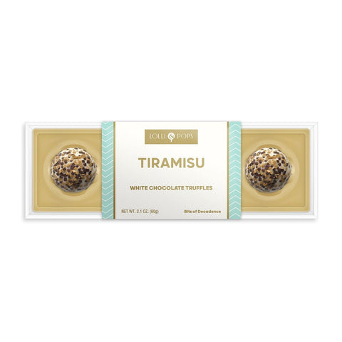 Lolli and Pops L&P Collection Tiramisu White Chocolate Truffle 4 Piece