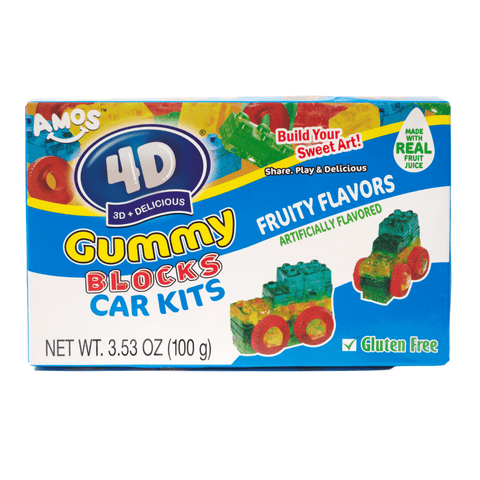 Lolli and Pops Novelty 4D Gummy Blocks Car Kit Theater Box