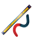 Lolli and Pops Novelty Largest Gummy Worm - Blue & Red