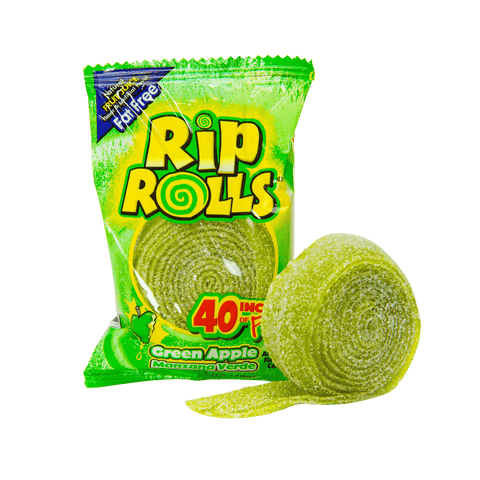 Lolli and Pops Novelty Rip Rolls Green Apple