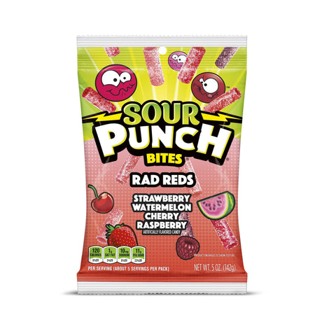 Lolli and Pops Novelty Sour Punch Red Rads Bites