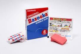 Lolli and Pops Retro Bazooka Bubble Gum Original Nostalgia Mini-Wallet Pack