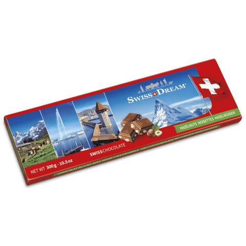 Lolli & Pops International Milk Chocolate and Hazelnut Souvenir Bar