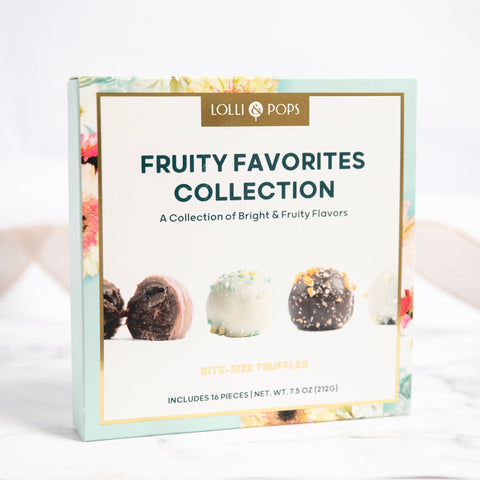 Lolli & Pops L&P Collection Floral Fruity Favorites 16 Piece Truffle Collection